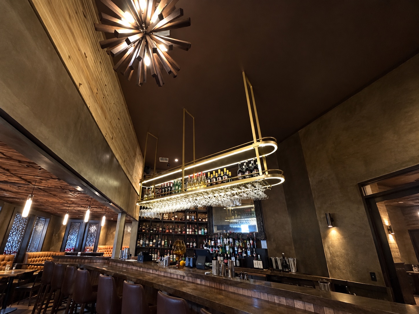 The bar at Palace Rooms